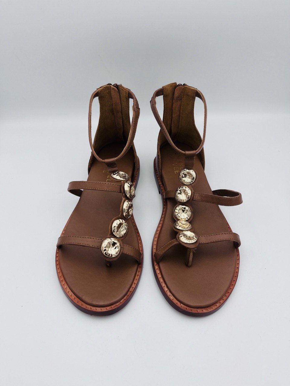 Emanuelle Wee Infradito Tallone chiuso White / Cuoio