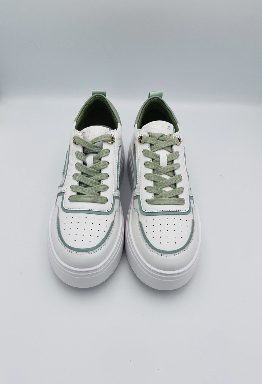 Emanuelle Vee sneackers verde bianco