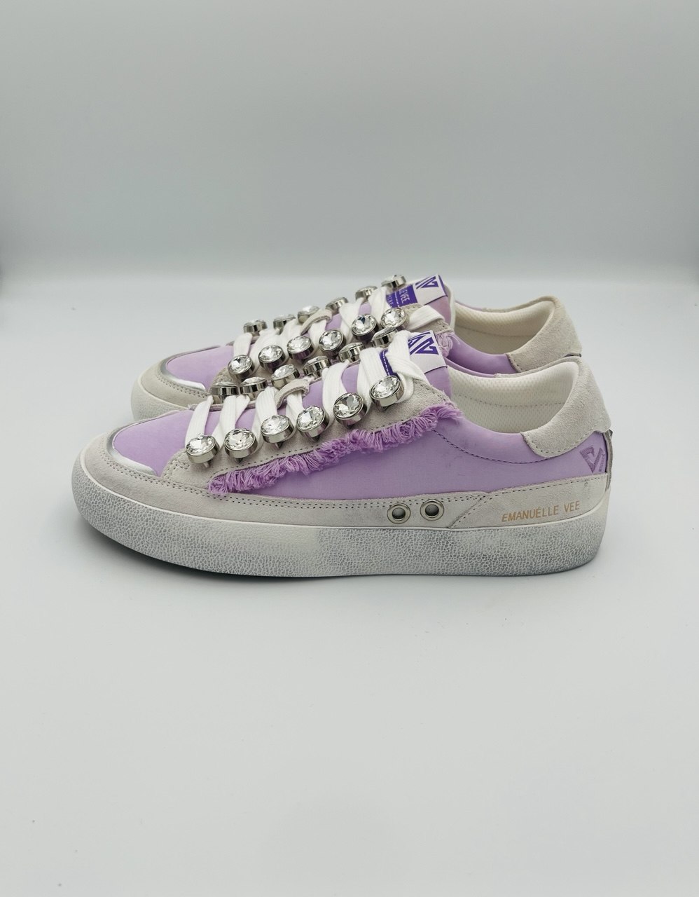 Emanuelle Vee sneackers bianco lilla