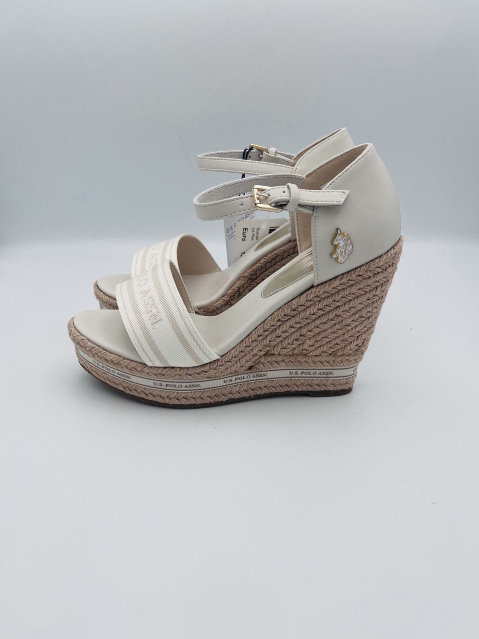 U.S. Polo zeppa Beige/blu