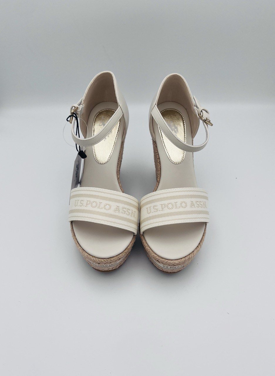 U.S. Polo zeppa Beige/blu - immagine 2