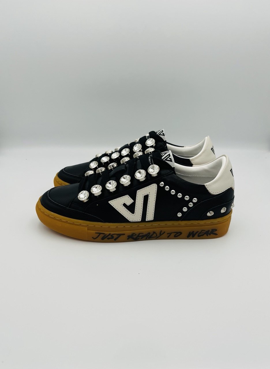 Emanuelle Vee sneackers bianco nero - immagine 2