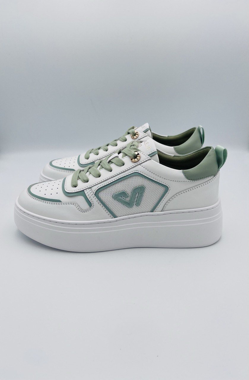 Emanuelle Vee sneackers verde bianco - immagine 2