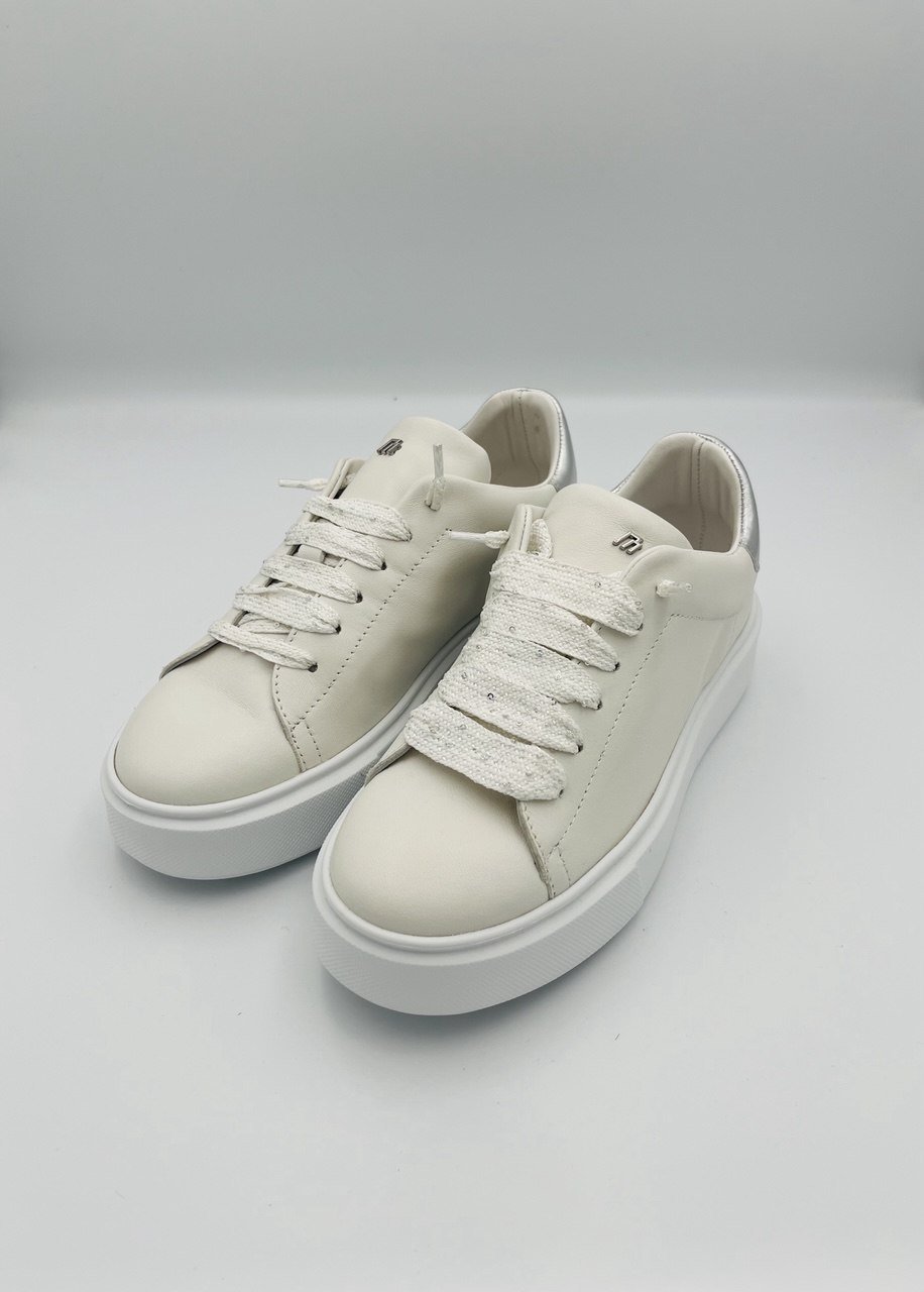 Frau Sneackers bianco silver - immagine 3