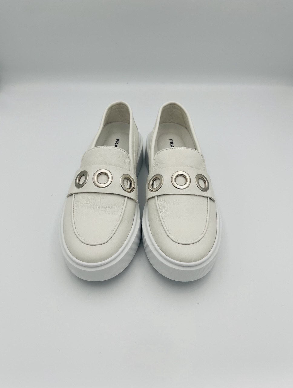 Frau Sneackers mocassino bianco sun - immagine 3
