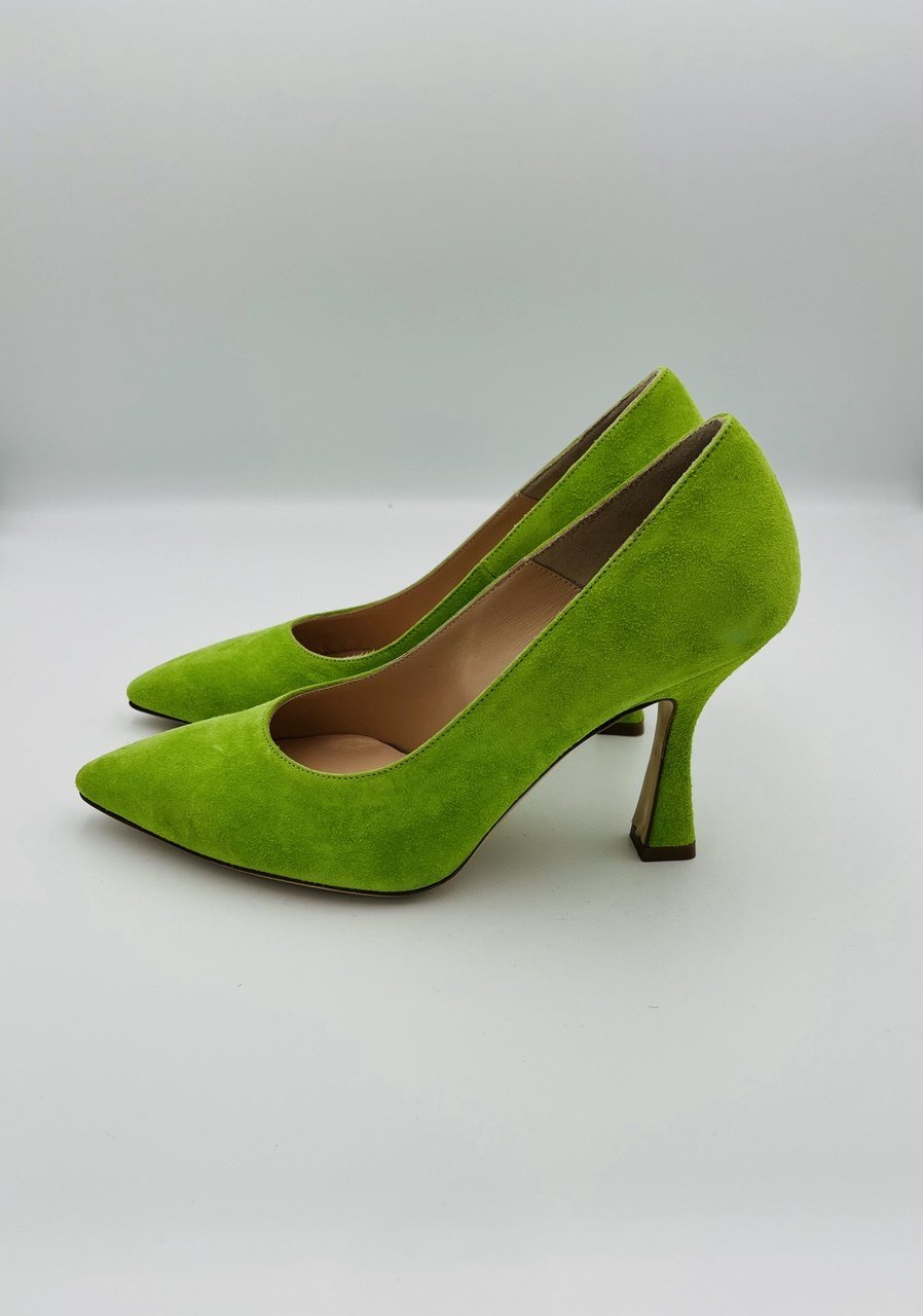 Melluso Decolletè Verde in camoscio - immagine 2