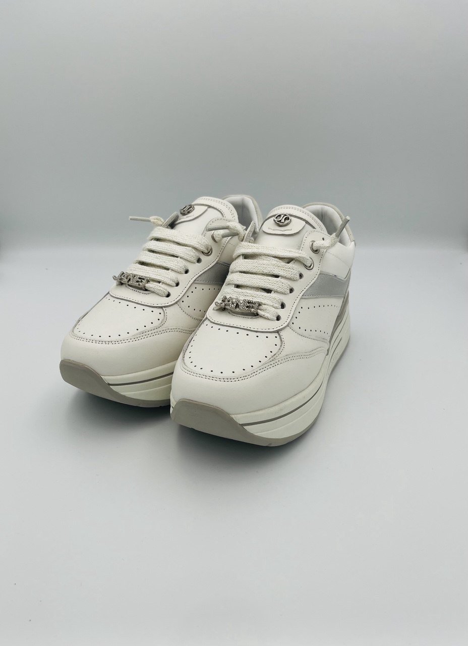 Janet & Janet Sneakers White Silver - immagine 2