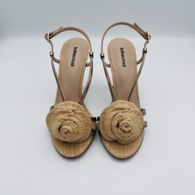 Lola Cuz Rose heel sandals Natural