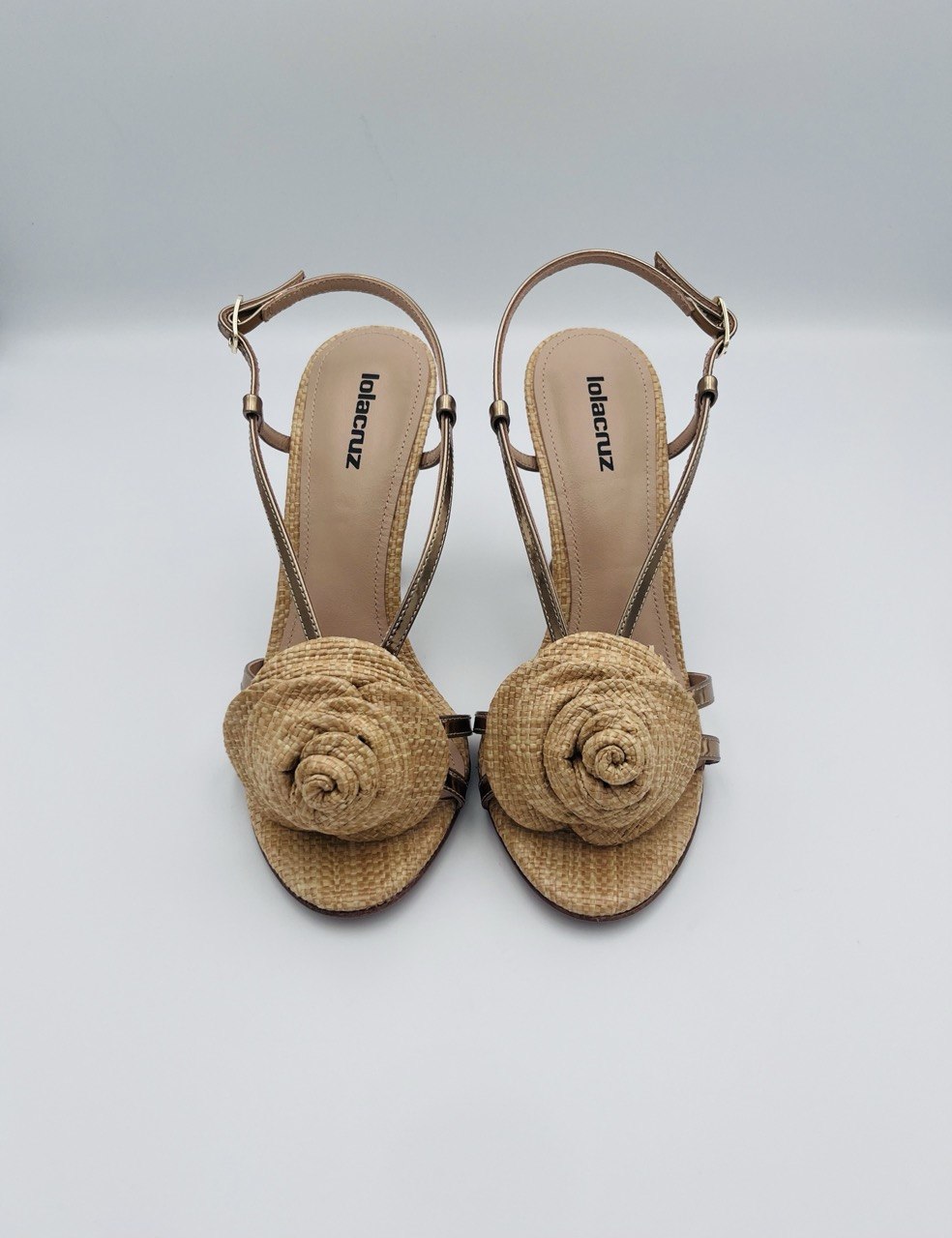 Lola Cuz Rose heel sandals Natural
