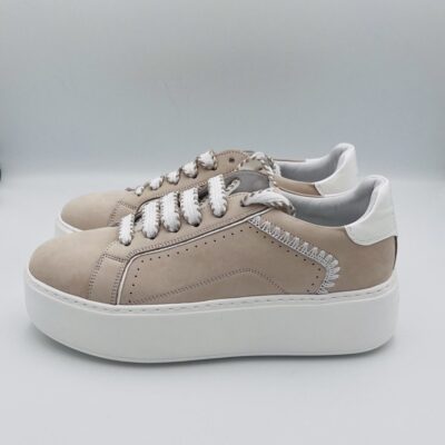Janet & Janet Sneakers Beige White