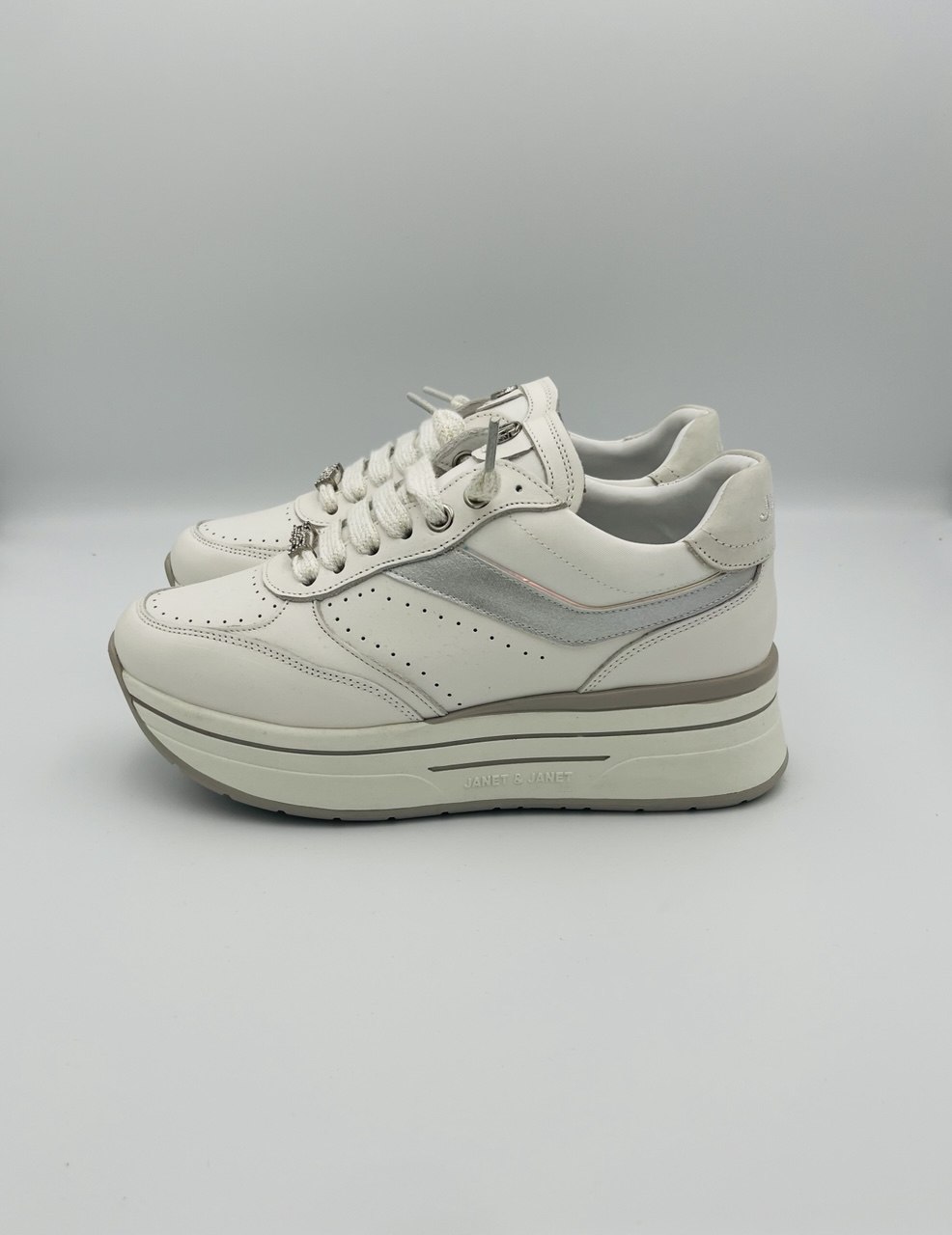 Janet & Janet Sneakers White Silver