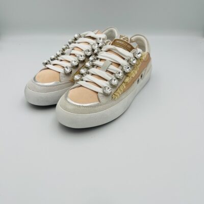 Emanuelle Vee sneackers bianco beige