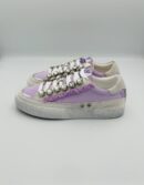 Emanuelle Vee sneackers bianco lilla