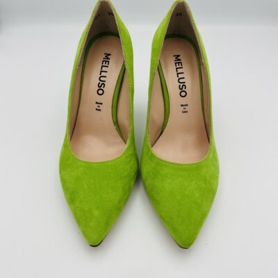 Melluso Decolletè Verde in camoscio