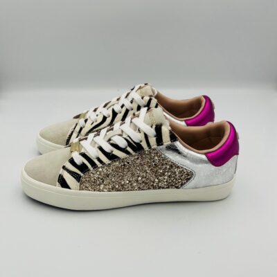 Lorenzo Maro Sneackers Glitter oro fucsia