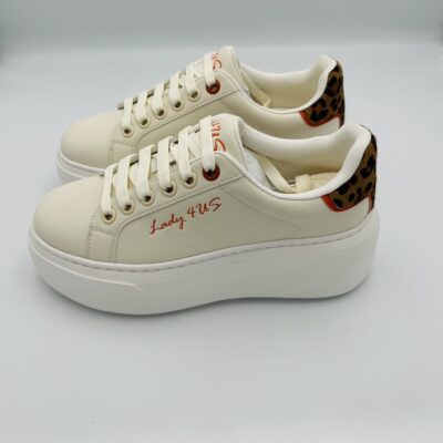 4US Paciotti sneackers leopard orange