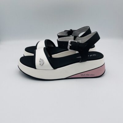 U.S.Polo zeppa bassa nera / blu