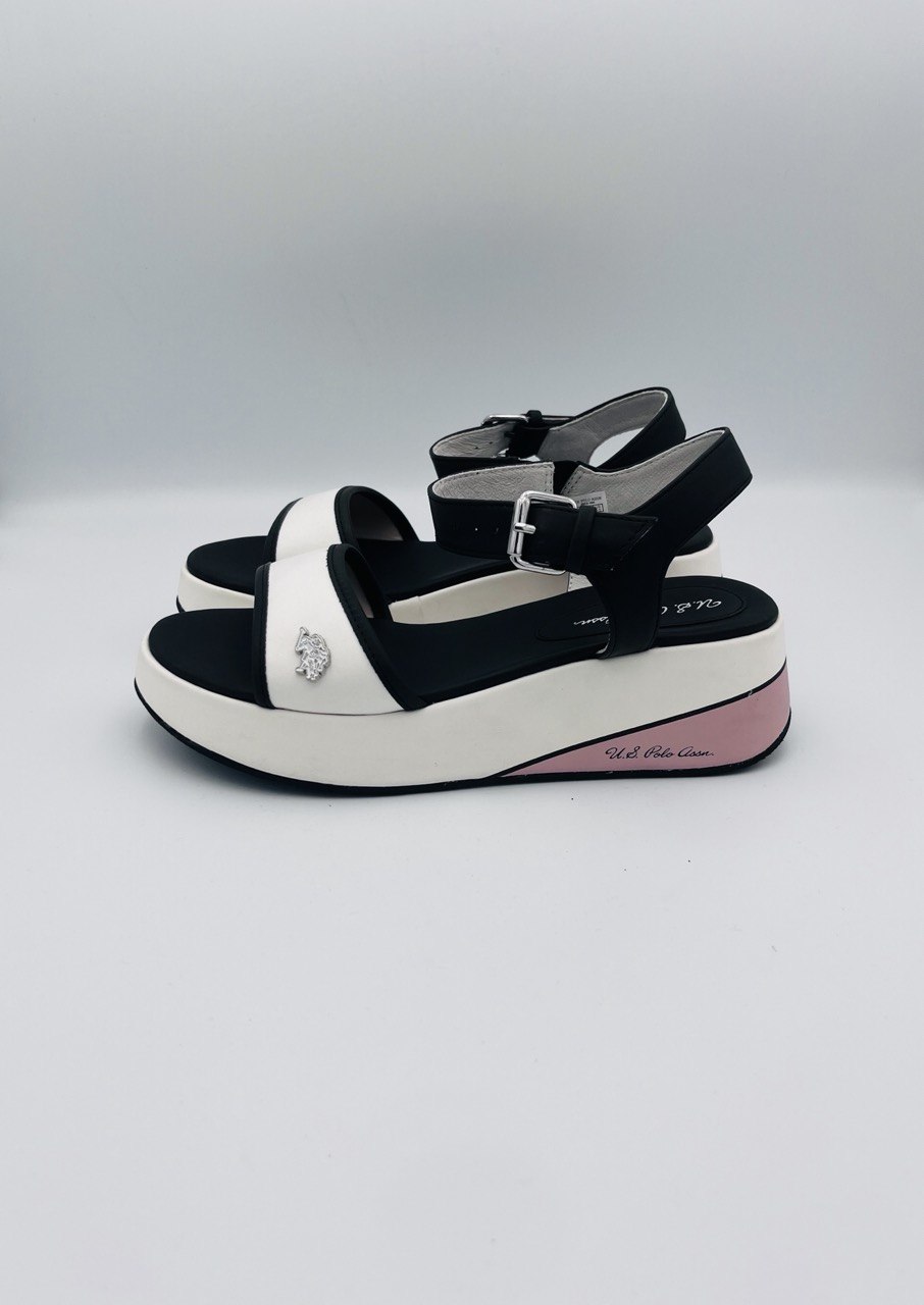 U.S.Polo zeppa bassa nera / blu